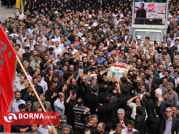 تشییع مخترع شهید محمد پازوکی در سمنان