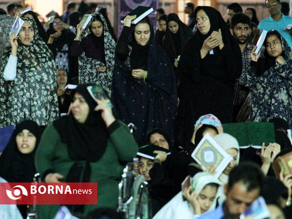 احیای شب قدر بیست و یکم ماه رمضان و سالروز شهادت امام علی(ع) در حرم مطهر شاهچراغ(ع) شیراز