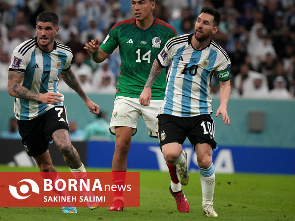 دیدار تیم های فوتبال آرژانتین - مکزیک ( ۱ )
