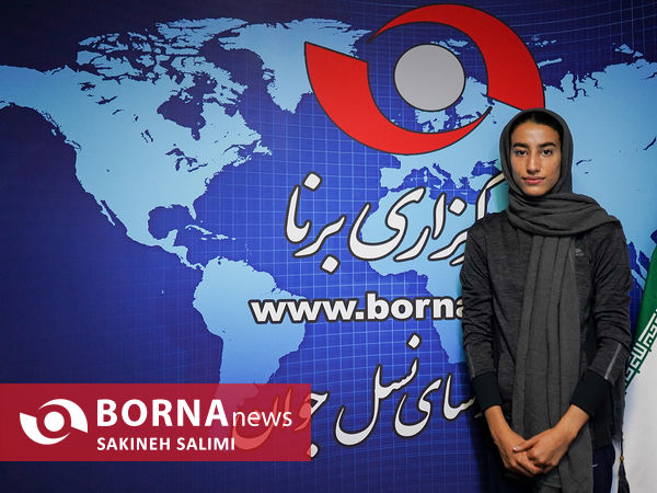 حضور نازنين فاطمه عيدیان در خبرگزاری برنا