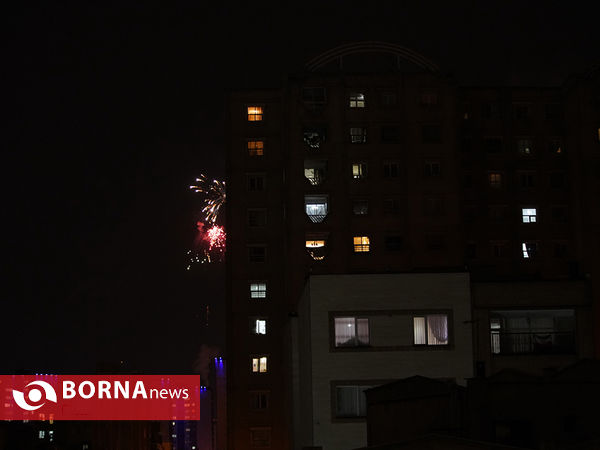نورافشانی تهران در شب ۲۲ بهمن