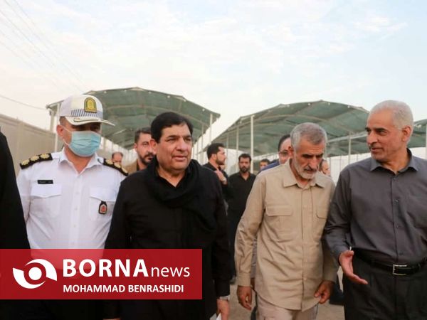 بازدید معاون اول رییس جمهور از مرزهای اربعین خوزستان