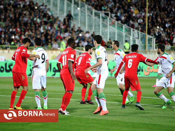 دیدار تیم های ملی ایران و عمان