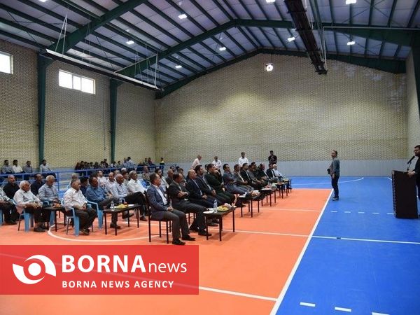 افتتاح سالن ورزشی روستای الیاس آباد ارومیه با حضور مسئولان شهری و استانی