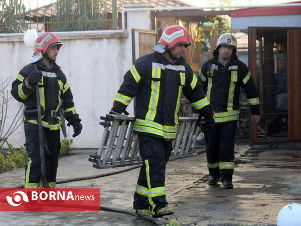 آتش سوزی فروشگاه هپی لند در رشت