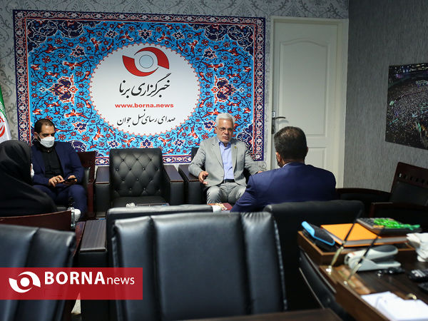 حضور سردار طلایی در خبرگزاری برنا