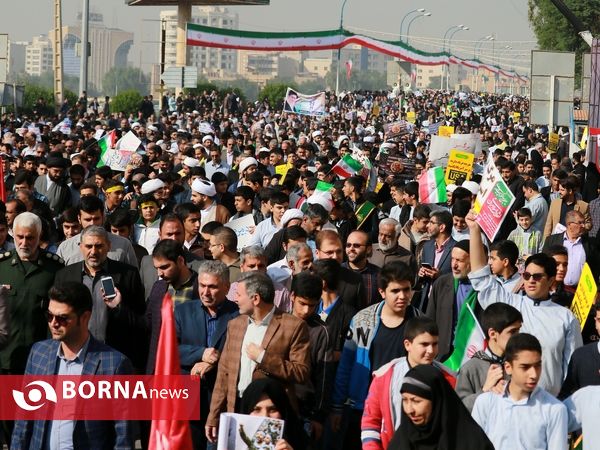 راهپیمایی حمایت از ولایت و اقتدار کشور - اهواز