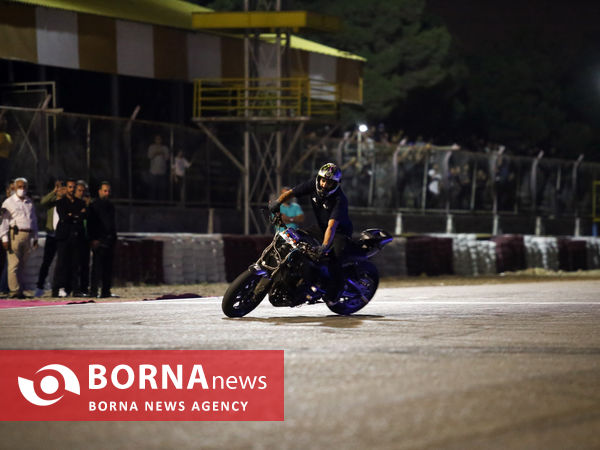 افتتاح روشنایی پیست اتومبیلرانی مجموعه آزادی