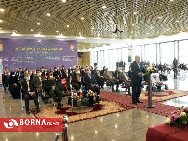 آیین افتتاح پروژه‌های عمرانی فرودگاه شهدای گرگان