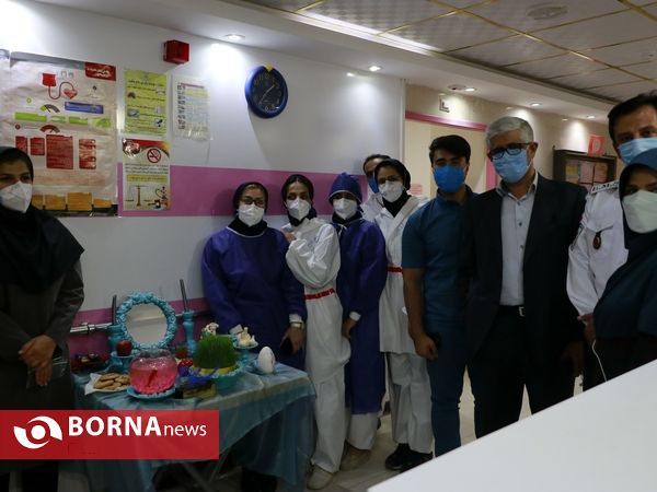 سال نو در کنار کادر درمان جنوب غرب خوزستان