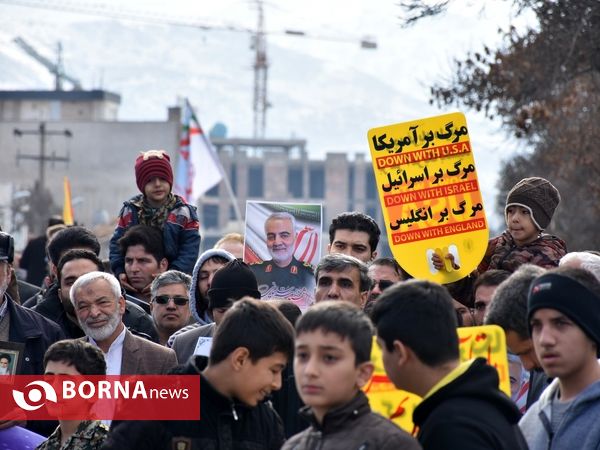 راهپیمایی مردم اگر در پی شهادت سردار قاسم سلیمانی