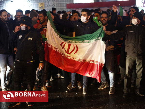 شادی مردم پس از راهیابی تیم فوتبال ایران به جام جهانی