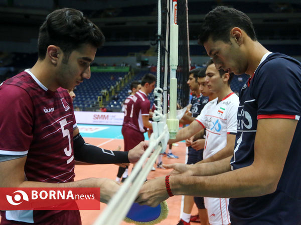 دیدار تیم های والیبال جوانان ایران-قطر