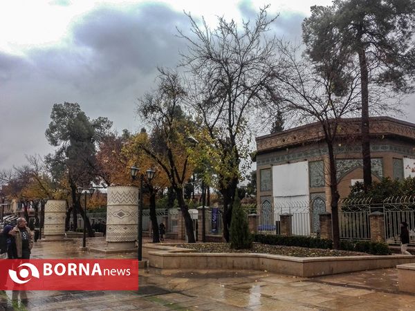 شيراز زیبای بارانی